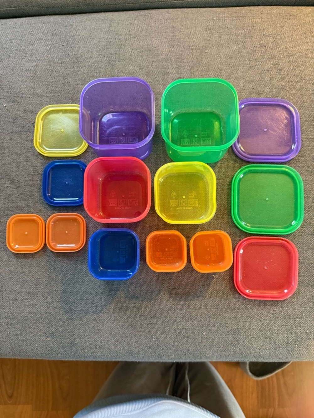 BeachBody Colorful Stackable Plastic Food Storage Containers - Multi Color